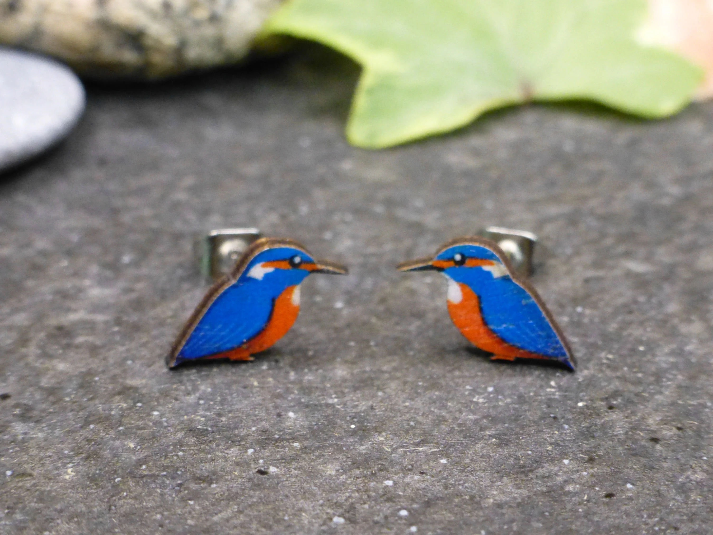 Beautiful Kingfisher Stud Earrings